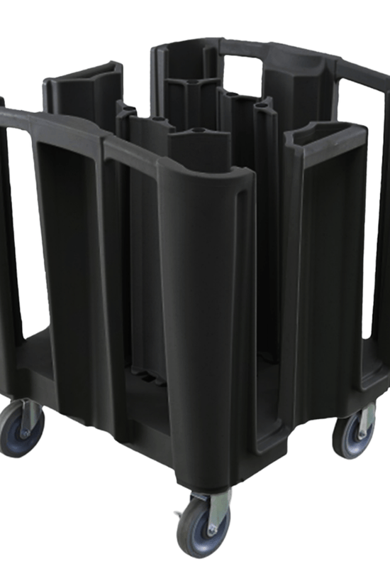 TRUST Commercial® Adjustable Plate Cart - Black - TEM IMPORTS™