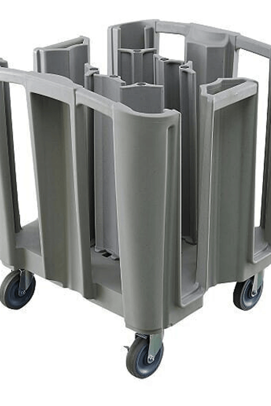 TRUST Commercial® Adjustable Plate Cart - Grey - TEM IMPORTS™