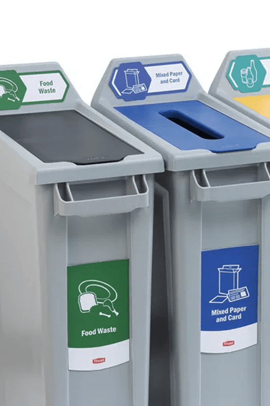 TRUST® Commercial Waste Sorting Label For Slim Bin - Set 13 Labels - TEM IMPORTS™