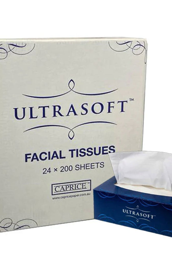 Ultrasoft Facial Tissue 2 Ply 200 Sheet - 24/CTN - TEM IMPORTS™