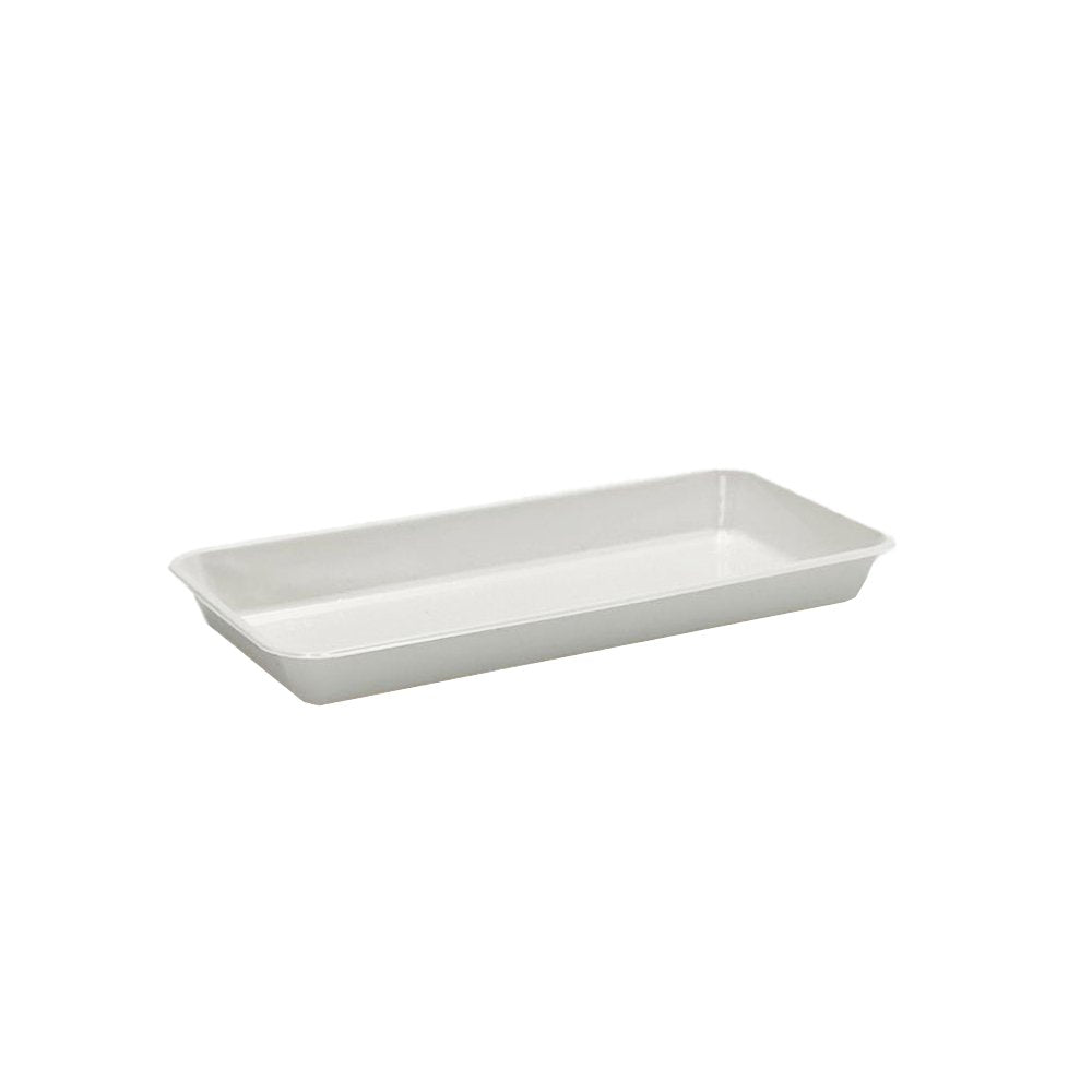 White Base Long Rectangular With Clear PET Lid - TEM IMPORTS™