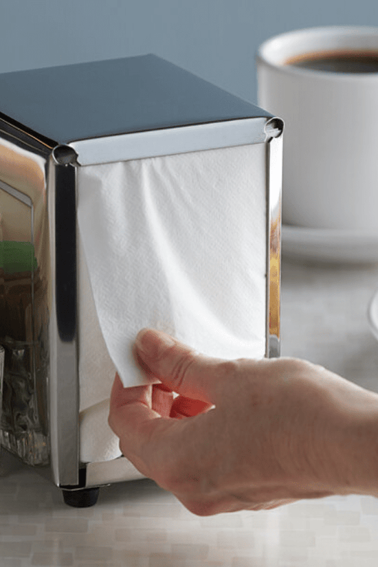 White Napkin 1-Ply Dispenser Napkins – 1/6 Fold (Carton of 5,000) - TEM IMPORTS™