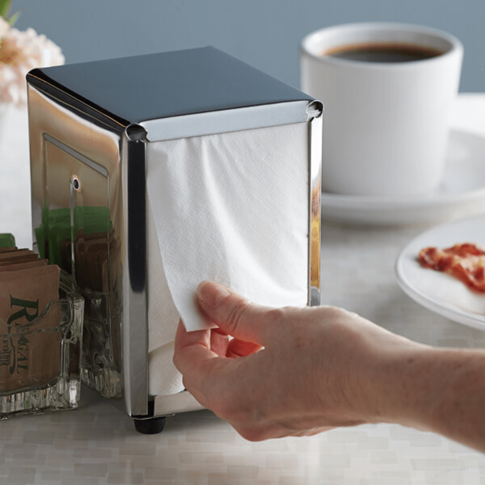 White Napkin 1-Ply Dispenser Napkins – 1/6 Fold (Carton of 5,000) - TEM IMPORTS™