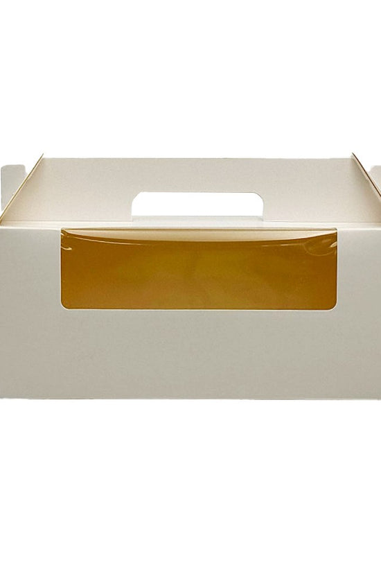 White Paper Cake Box Handle Window With Cupcake Tray - TEM IMPORTS™