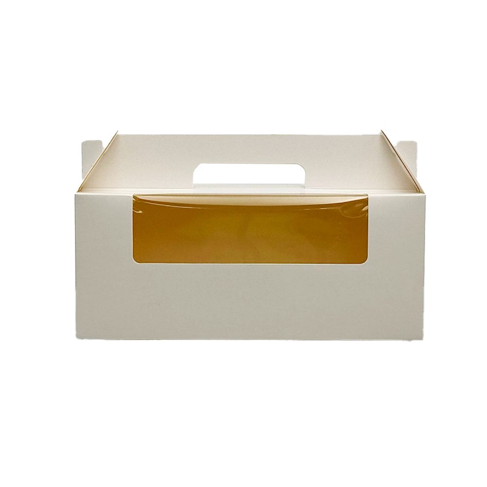 White Paper Cake Box Handle Window With Cupcake Tray - TEM IMPORTS™