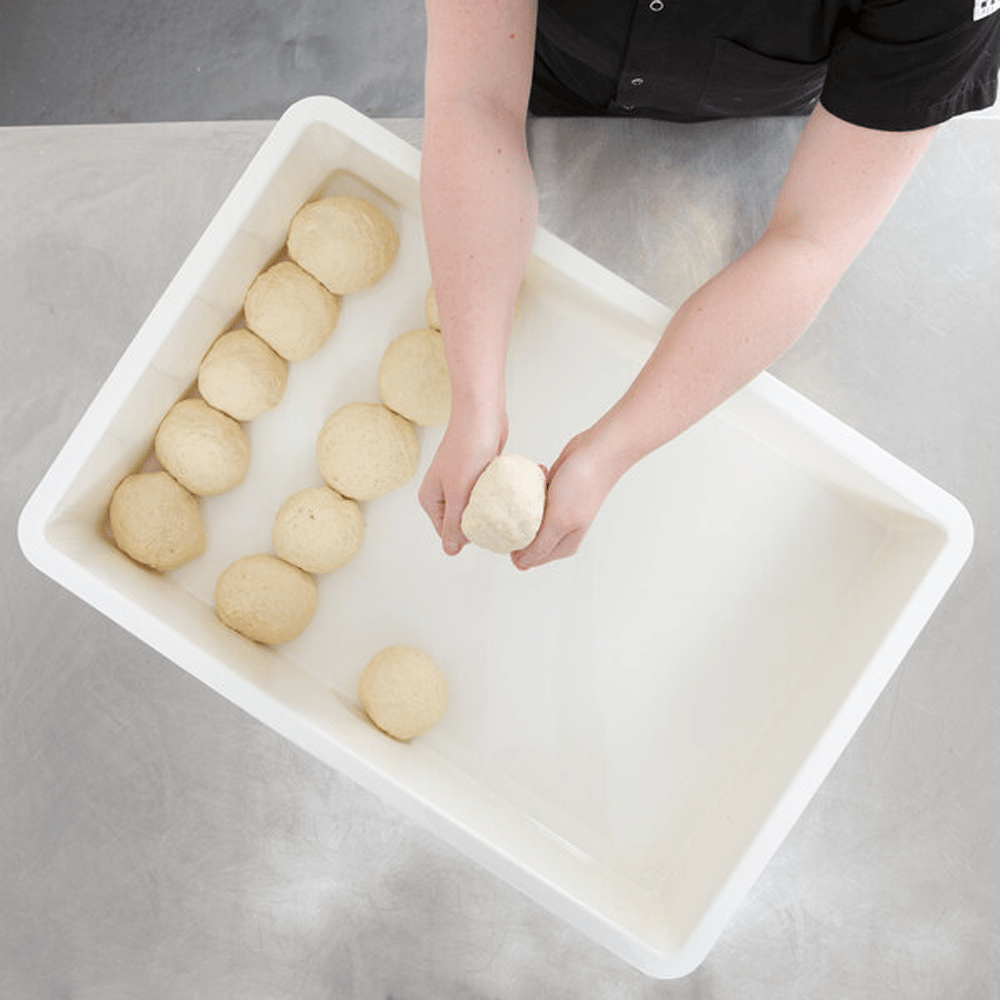 White Plastic Dough Proofing Box - (H) 100mm - TEM IMPORTS™