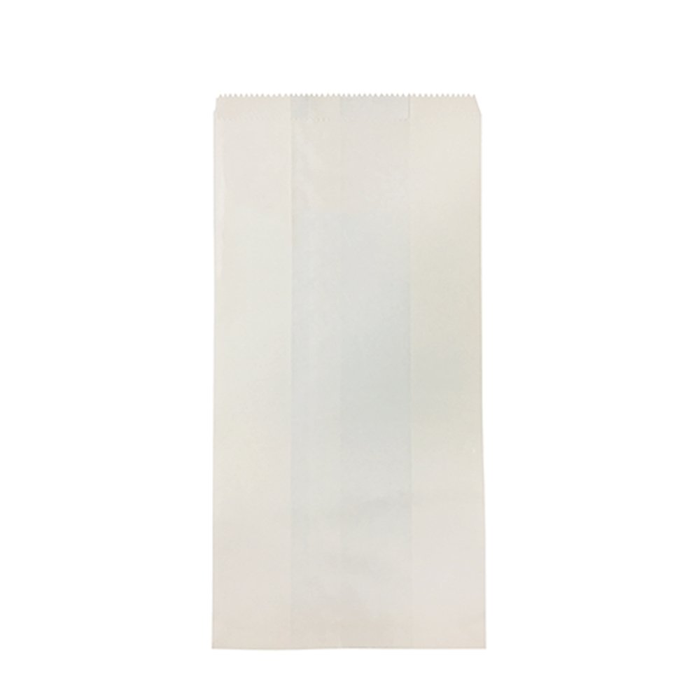 White Sachel Paper Bag - 250/PK - TEM IMPORTS™