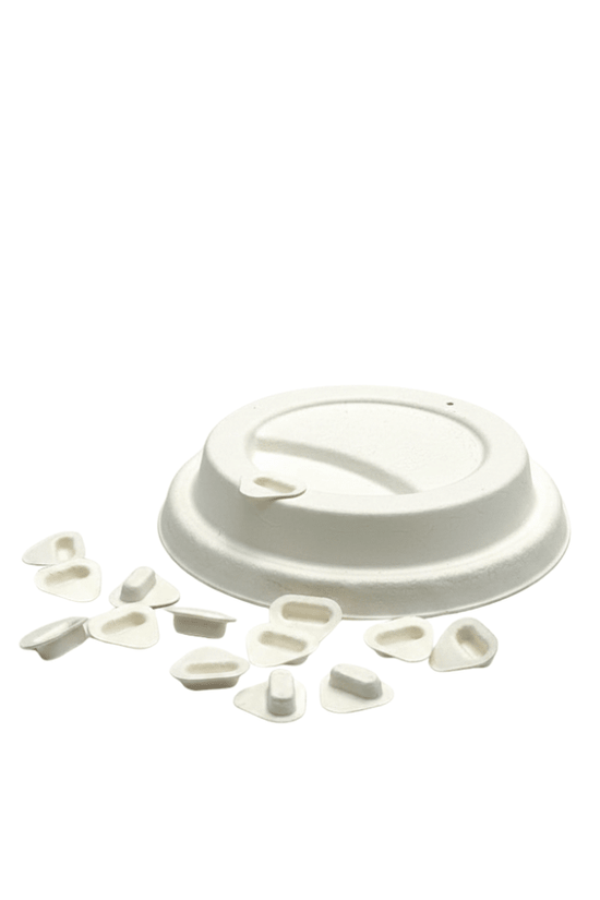 White Sugarcane Coffee Cup Lid Stopper - TEM IMPORTS™