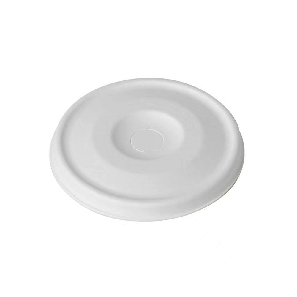 White Sugarcane (D/90mm) Flat Lid To Suit 12/16/22/24oz - TEM IMPORTS™