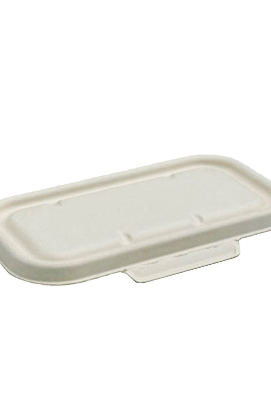 White Sugarcane Rectangular Lid Suits 700/900mL Trays - TEM IMPORTS™