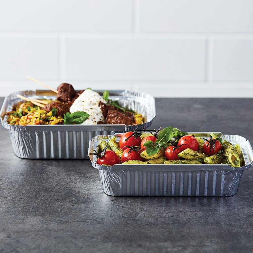 1000mL Rectangular Takeaway Foil Tray - TEM IMPORTS™