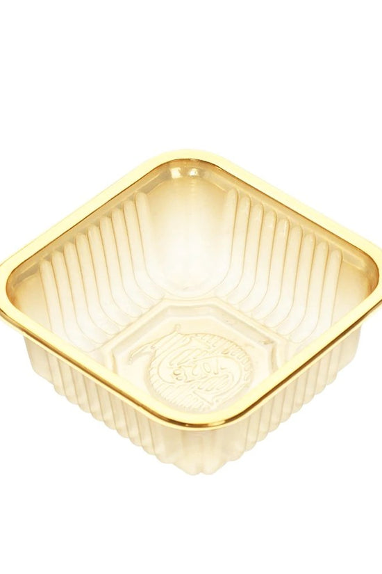 100g Square Gold Moon Cake Tray - Pk100 - TEM IMPORTS™