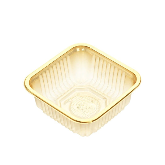 100g Square Gold Moon Cake Tray - Pk100 - TEM IMPORTS™