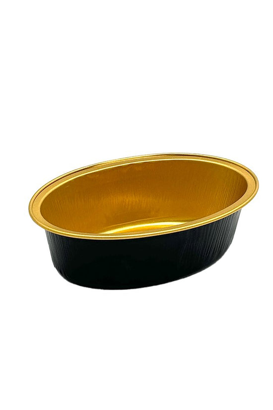 100mL Chinese Gold Nugget Shape Aluminium Foil Cake Tin Black & Gold Series