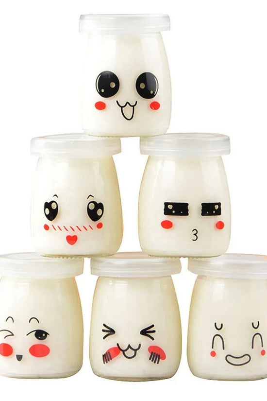 100mL Novelty Pudding Glass Jar With Soft PE Lid - TEM IMPORTS™
