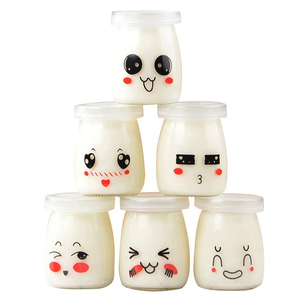 100mL Novelty Pudding Glass Jar With Soft PE Lid - TEM IMPORTS™