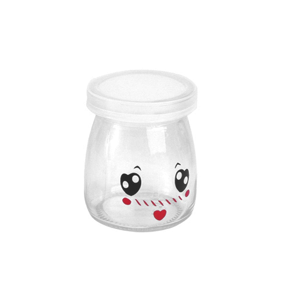 100mL Novelty Pudding Glass Jar With Soft PE Lid