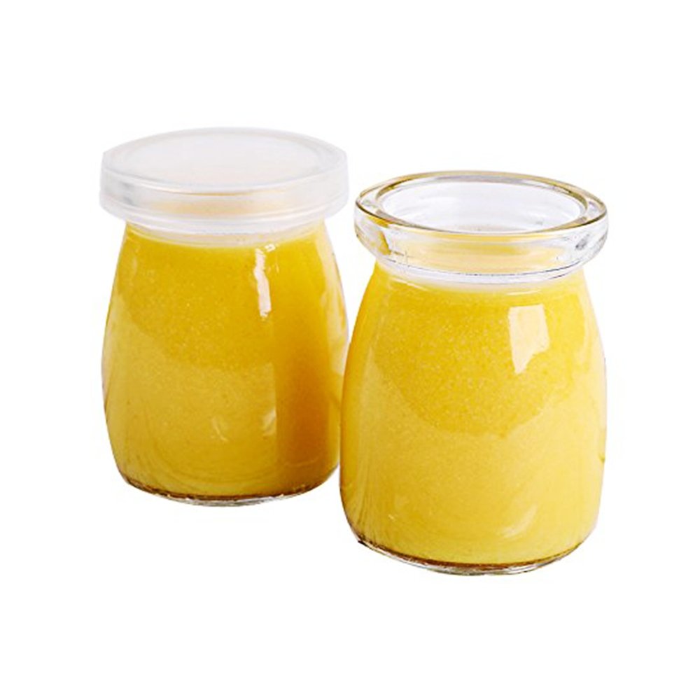 100mL Plain Pudding Glass Jar With Soft PE Lid - TEM IMPORTS™