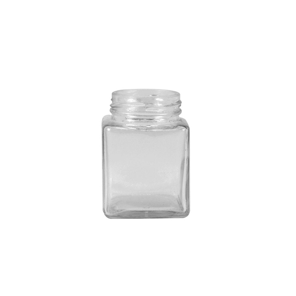 100mL Square Glass Jar With Metal Twist Lid - TEM IMPORTS™