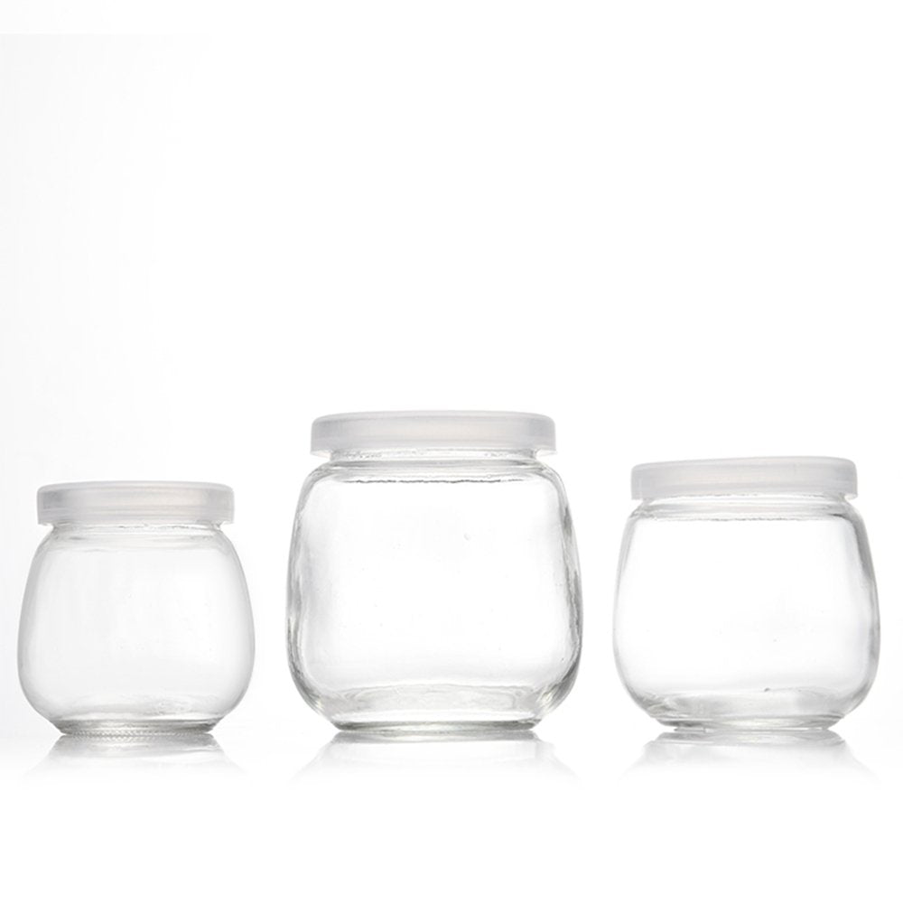 100mL Yogurt Glass Jar With Soft PE Lid - TEM IMPORTS™