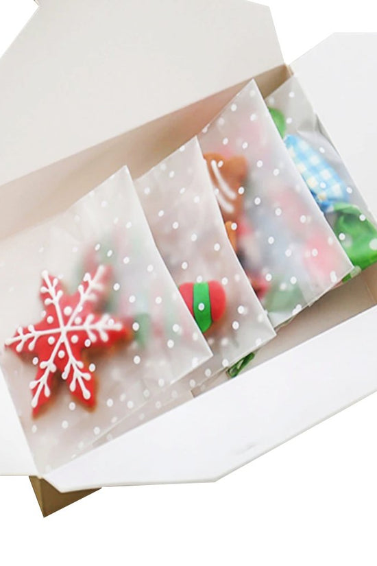 100x100mm Polka Dots Self Adhesive Sealing Bag-Pk100 - TEM IMPORTS™