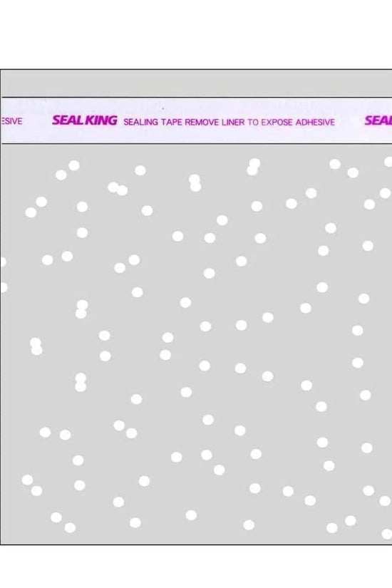 100x100mm Polka Dots Self Adhesive Sealing Bag-Pk100 - TEM IMPORTS™