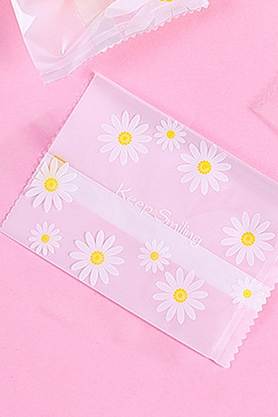 100x70mm Heat Sealable Daisy Flower Nougat Bag