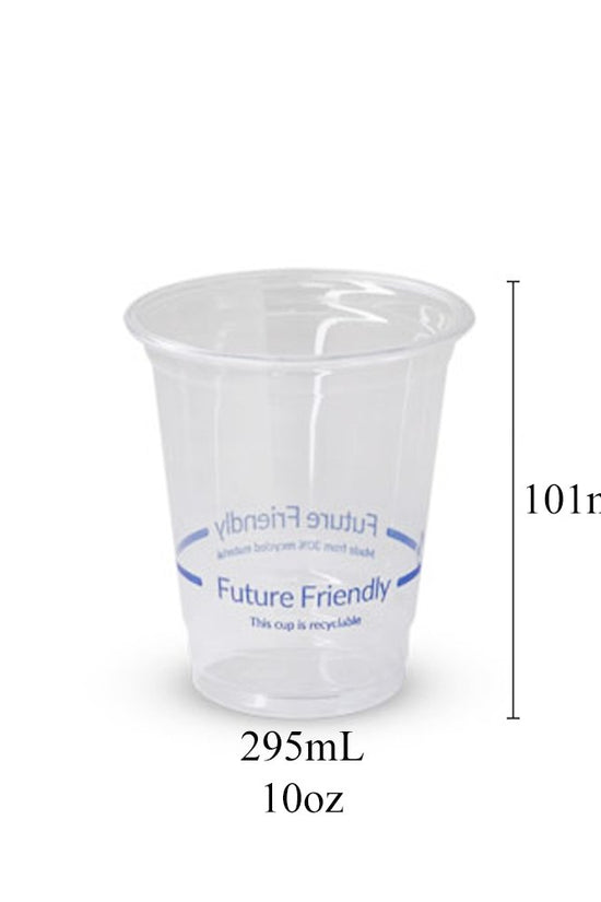 10oz/295mL (D/78mm) Clear RPET Cold Cup - Future Friendly Prints - TEM IMPORTS™