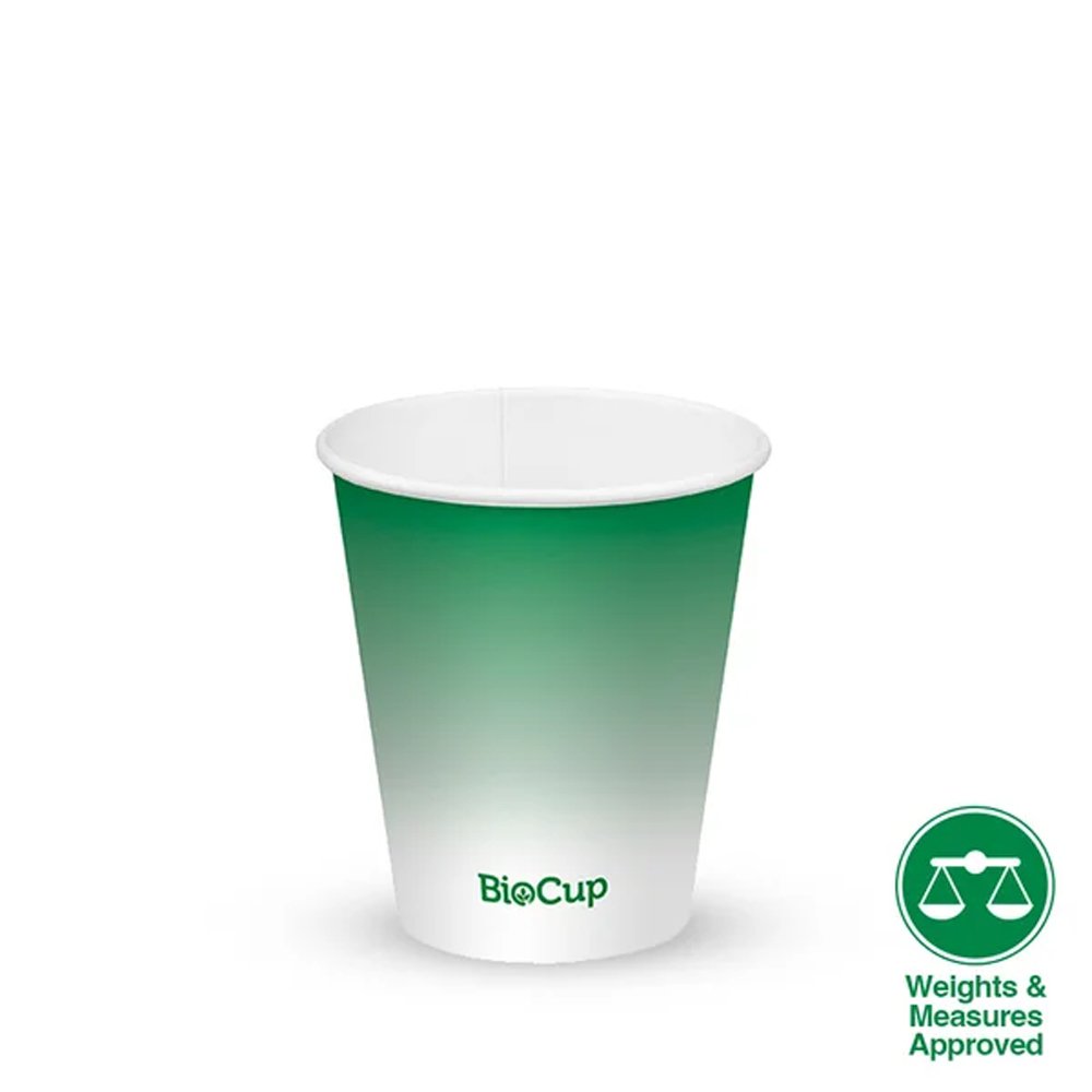 10oz/300mL (90mm) Green Cold Paper BioCup - 1000/ctn - TEM IMPORTS™