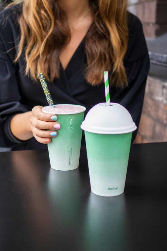 10oz/300mL (90mm) Green Cold Paper BioCup - 1000/ctn - TEM IMPORTS™