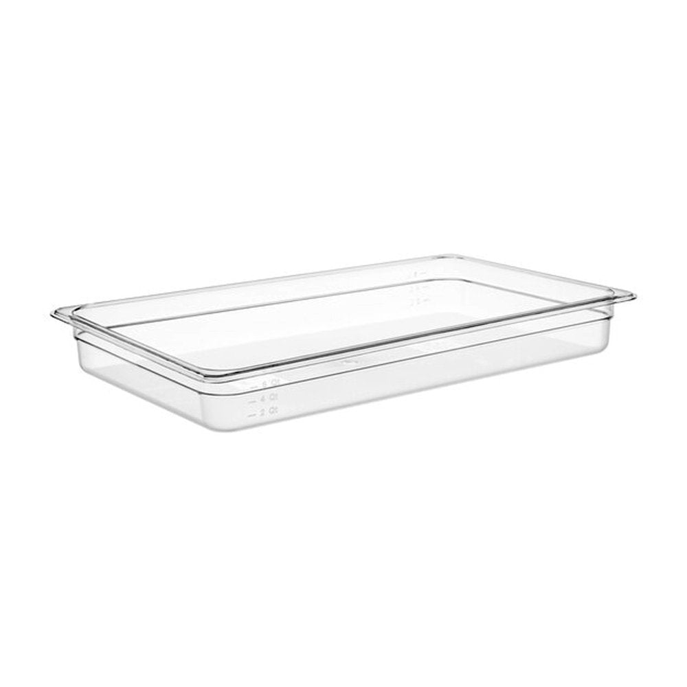 1/1 Size Clear Polycarbonate Food Pan - 65mm - TEM IMPORTS™