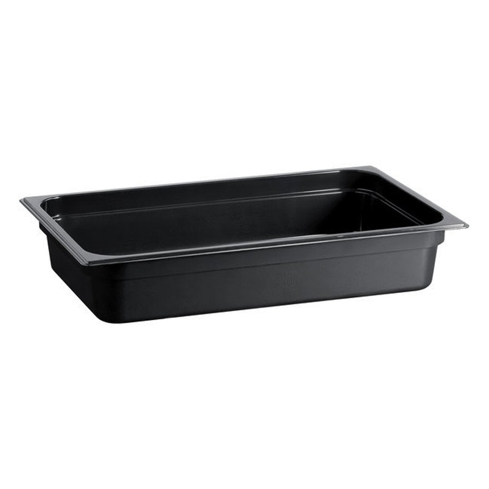 1/1 Size Steam Pan Polycarbonate Black - 12.6L - TEM IMPORTS™