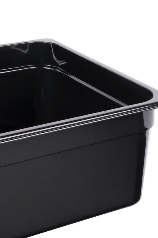 1/1 Size Steam Pan Polycarbonate Black - 12.6L - TEM IMPORTS™