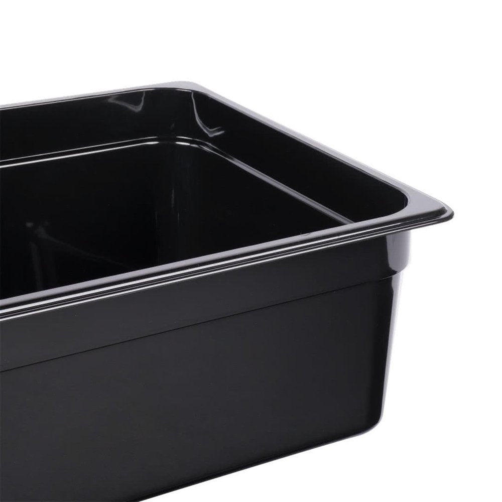 1/1 Size Steam Pan Polycarbonate Black - 12.6L - TEM IMPORTS™