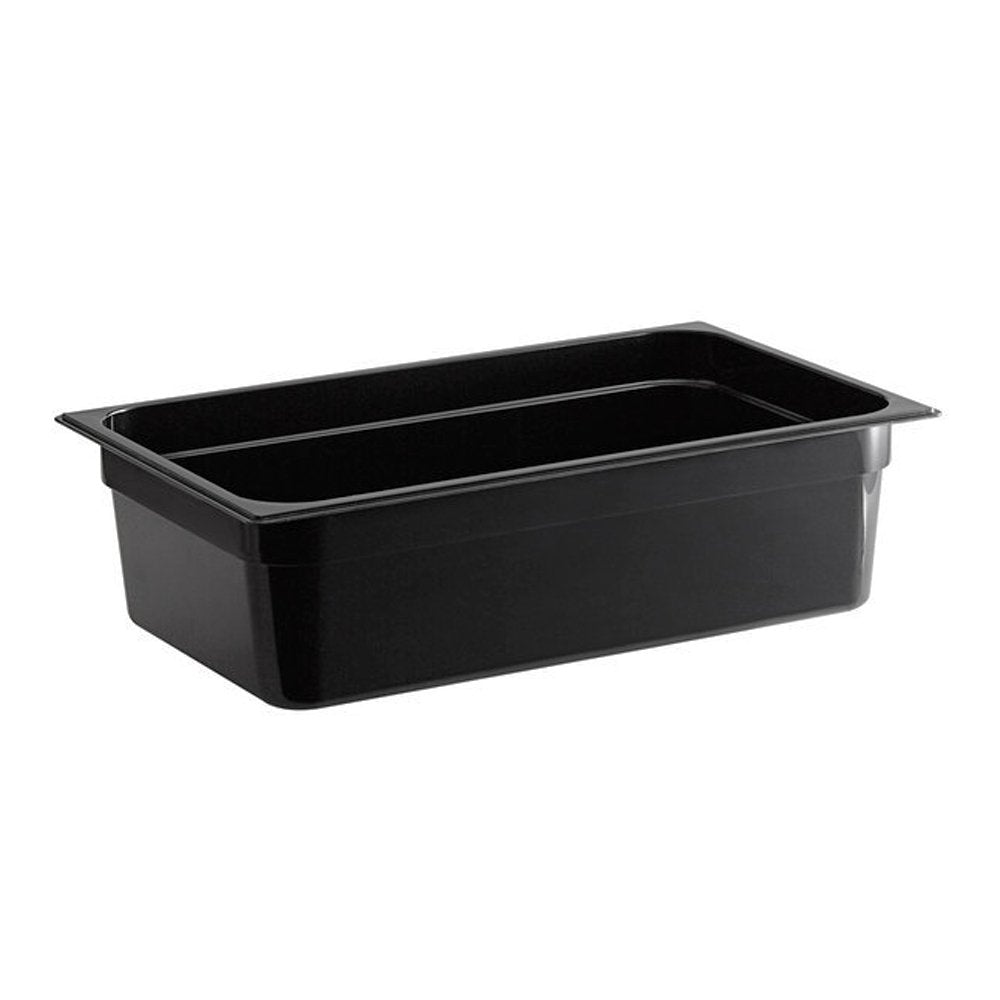 1/1 Size Steam Pan Polycarbonate Black - 150mm