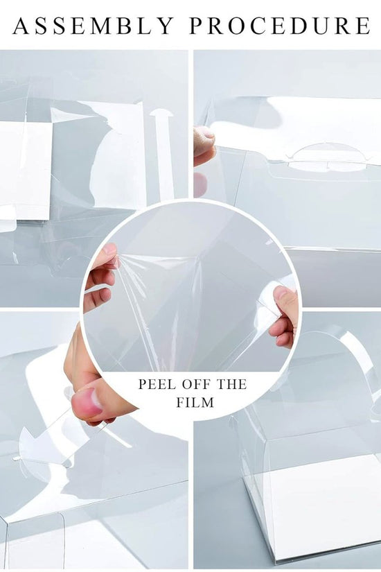 110x110x110mm Clear Square Box With Handle - TEM IMPORTS™