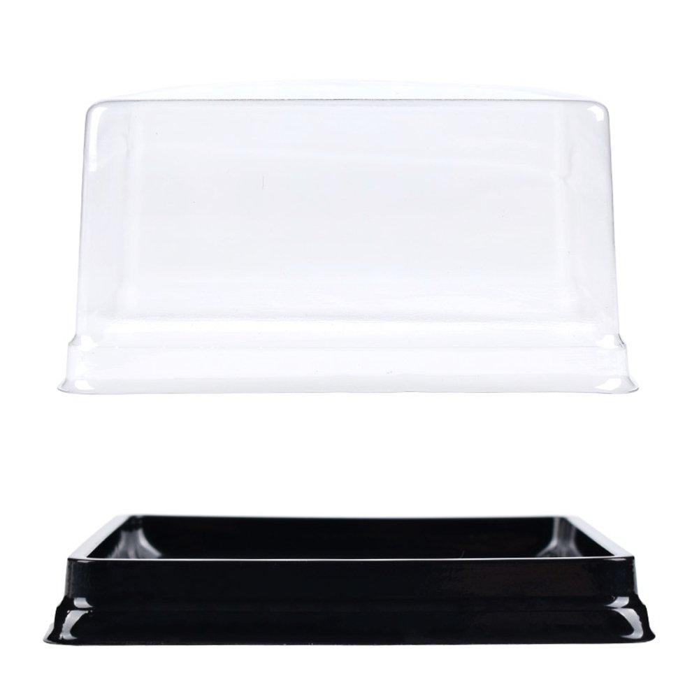 115x115x60mm Individual Black Square Container With Lid - TEM IMPORTS™