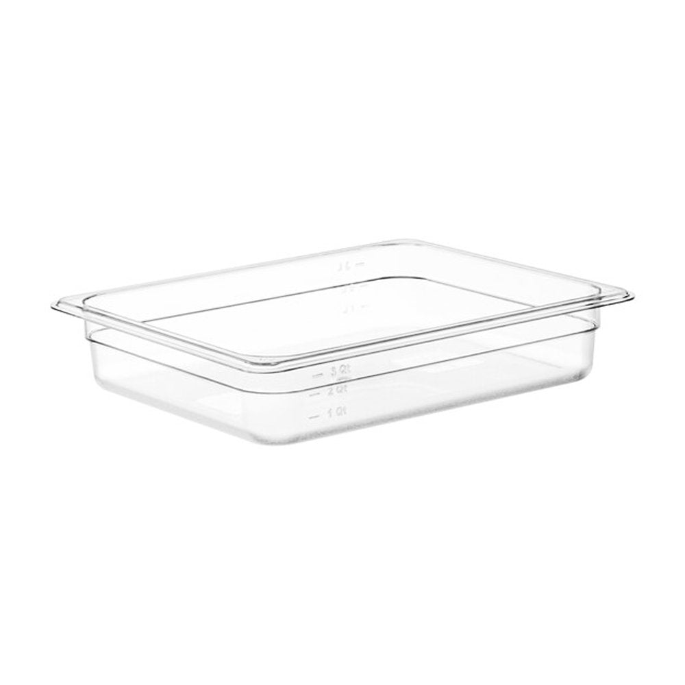 1/2 Size Clear Polycarbonate Food Pan - 65mm - TEM IMPORTS™