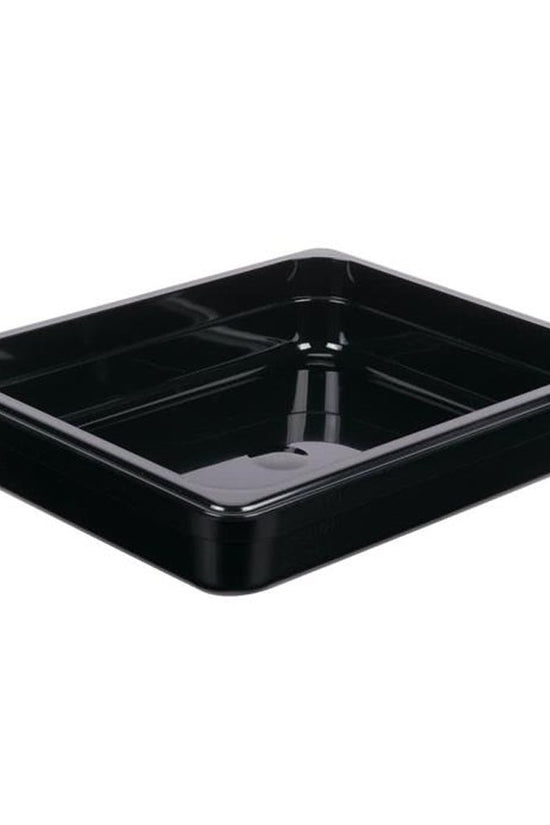 1/2 Size Steam Pan Polycarbonate Black - 3.5L - TEM IMPORTS™