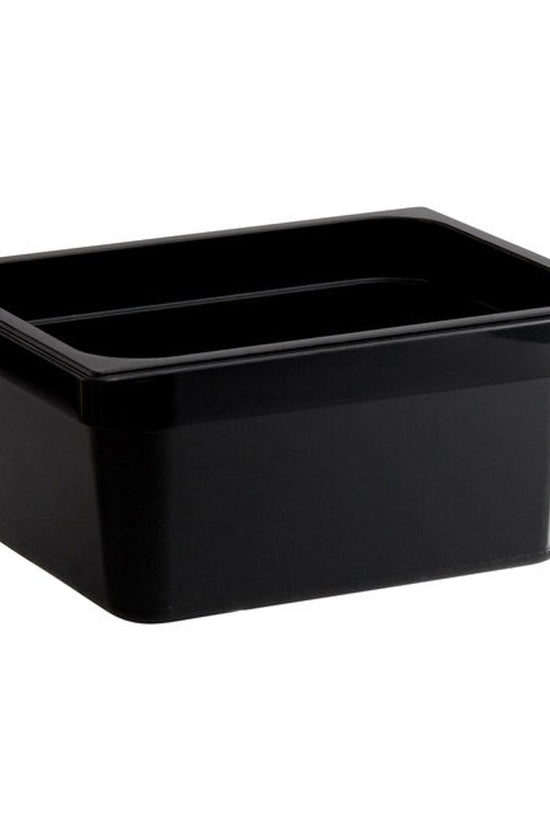 1/2 Size Steam Pan Polycarbonate Black - 150mm