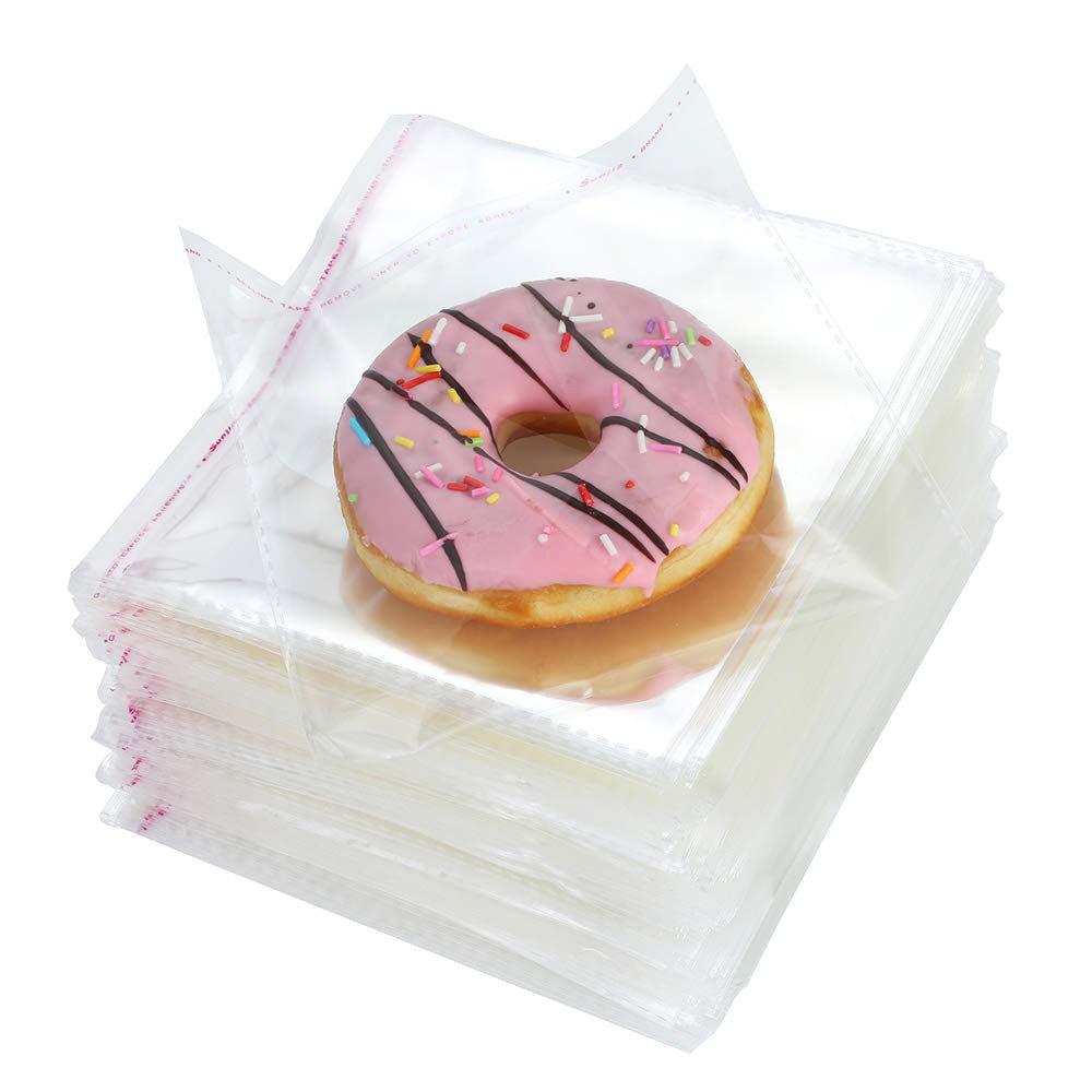 120x120mm Clear Self Adhesive Sealing Bag - Pk100 - TEM IMPORTS™