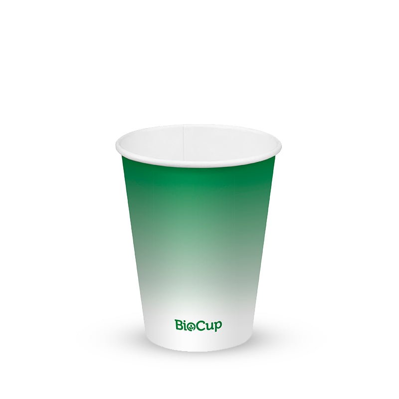 12oz/360mL (90mm) Green Cold Paper BioCup - 1000/ctn - TEM IMPORTS™