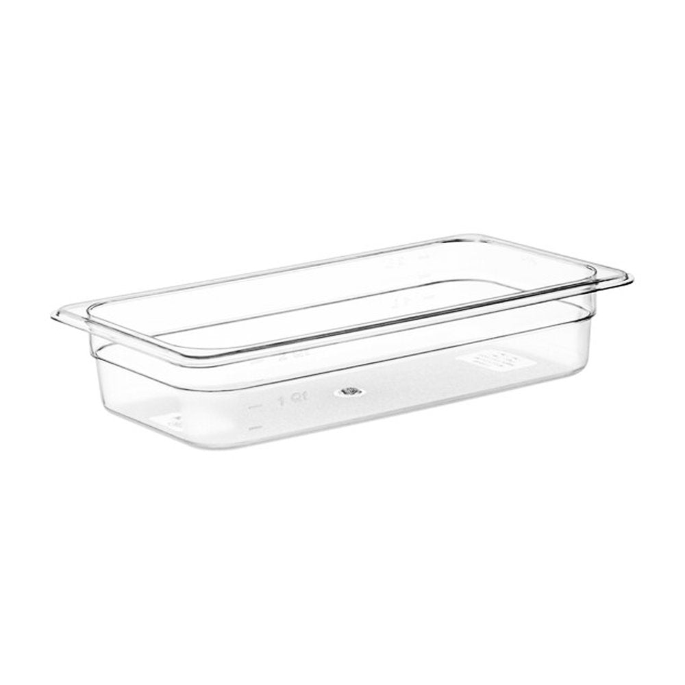 1/3 Size Clear Polycarbonate Food Pan - 65mm - TEM IMPORTS™