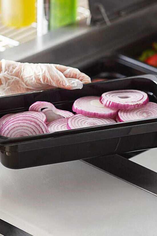 1/3 Size Steam Pan Polycarbonate Black - 5.25L - TEM IMPORTS™
