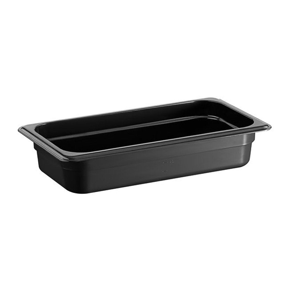 1/3 Size Steam Pan Polycarbonate Black - 5.25L - TEM IMPORTS™