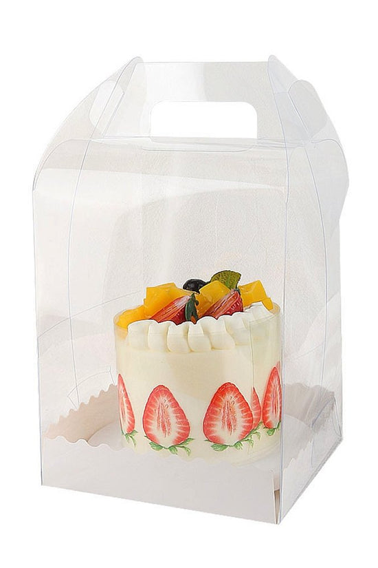 130x130x180 Tall Square Transparent Box With Handle - TEM IMPORTS™