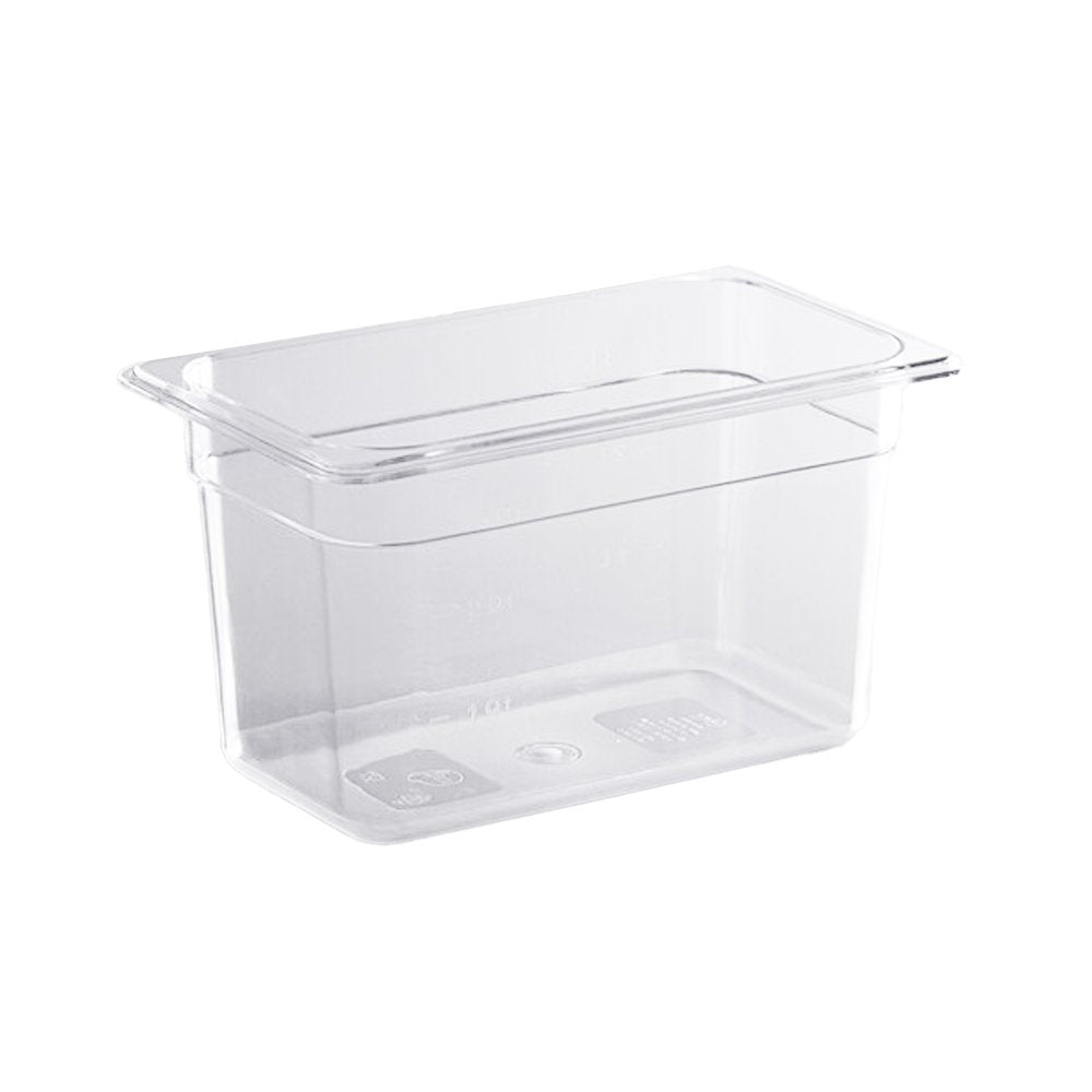 1/4 Size Clear Polycarbonate Food Pan - 150mm - TEM IMPORTS™