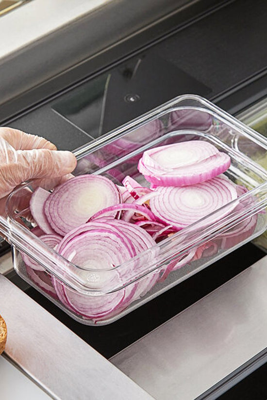 1/4 Size Clear Polycarbonate Food Pan - 1.5L - TEM IMPORTS™