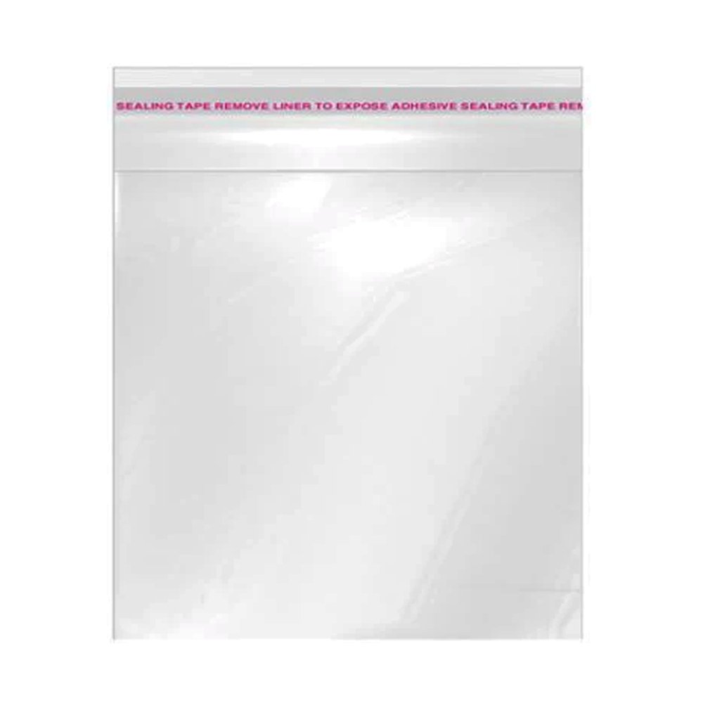 140x140mm Clear Self Adhesive Sealing Bag - Pk100 - TEM IMPORTS™