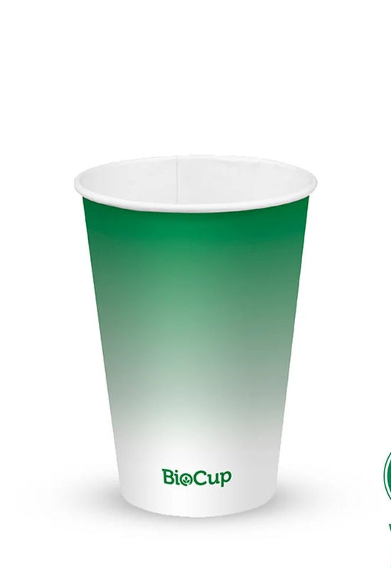 14oz/420mL (90mm) Green Cold Paper BioCup - 1000/ctn - TEM IMPORTS™